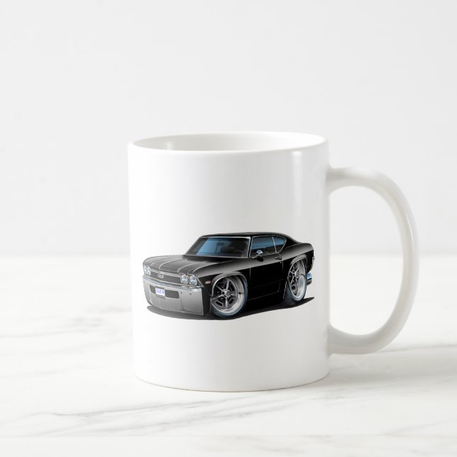 Chevelle schwarzes Auto 1968 Kaffeetasse (Rechts)
