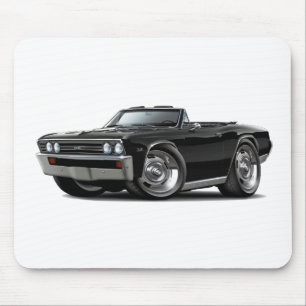 Chevelle schwarzes Kabriolett 1967 Mousepad
