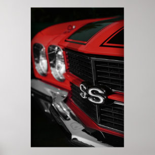 Chevelle SS396 Rot 1970 Poster