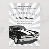 Chevelle Vater-Chelor-Party Einladung