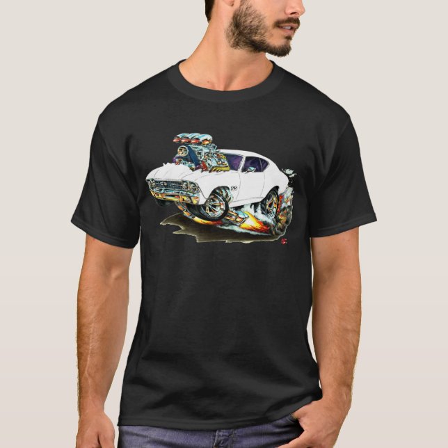 Chevelle Weiß-Auto 1968-69 T-Shirt (Vorderseite)