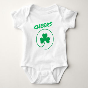 Chever Clover Kleeblatt Irish Green St Patricks Da Baby Strampler