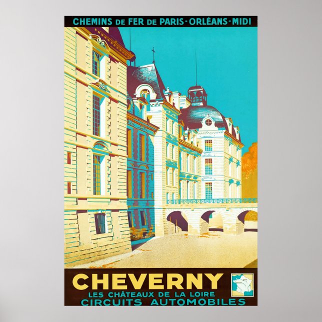 Cheverny ~ Vintag Poster (Vorne)