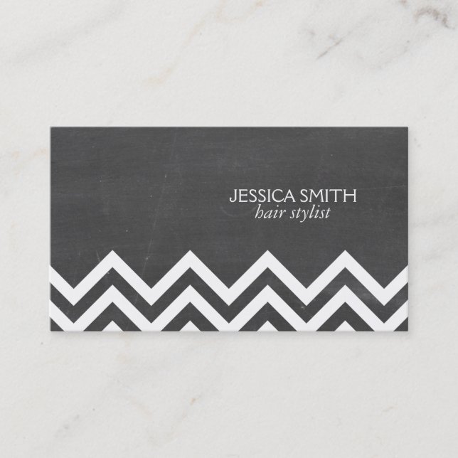 Cheveron Pattern Visitenkarte (Vorderseite)
