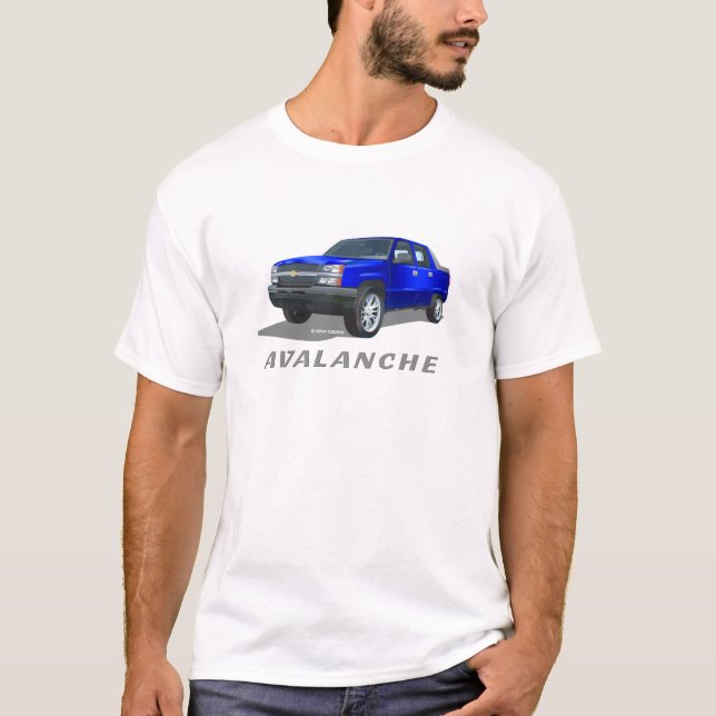 Chevrolet Avalanche Blauer T-Shirt (Vorderseite)