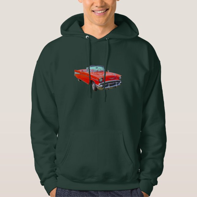 Chevrolet-Bel Air-konvertierbares antikes Auto Hoodie (Vorderseite)