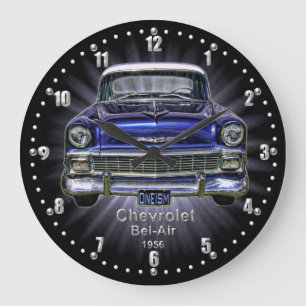 Chevrolet-Bel Air-Quarz-Wanduhr 1956 Große Wanduhr