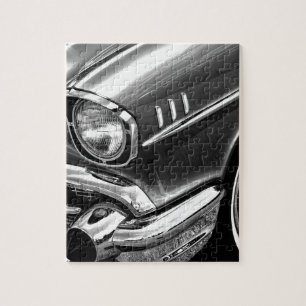 Chevrolet-Bel Air-Schwarzes 1957 u. Weiß Puzzle