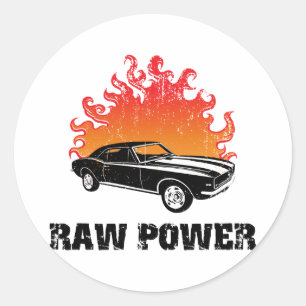 Chevrolet Camaro 1967 SS 396 Runder Aufkleber