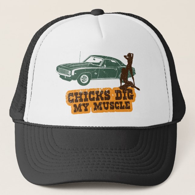 Chevrolet Camaro 1969 SS Truckerkappe (Vorderseite)