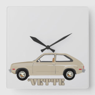 Chevrolet Chevette Vette Retro Klassiker Quadratische Wanduhr