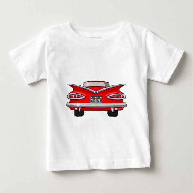 Chevrolet Chevy Impala-Durchlauf-Neid 1959 Baby T-shirt (Vorderseite)