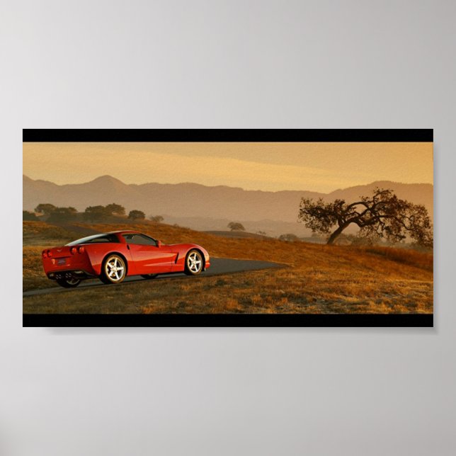 Chevrolet Corvette C6 Wüste Poster (Vorne)