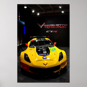 Chevrolet Corvette C7.R Vorderansicht Poster