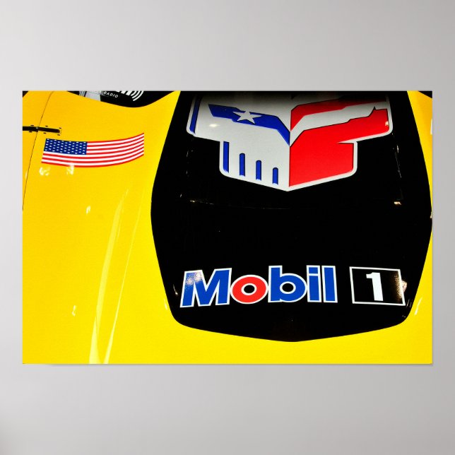 Chevrolet Corvette C7.R Vorderansicht Poster (Vorne)