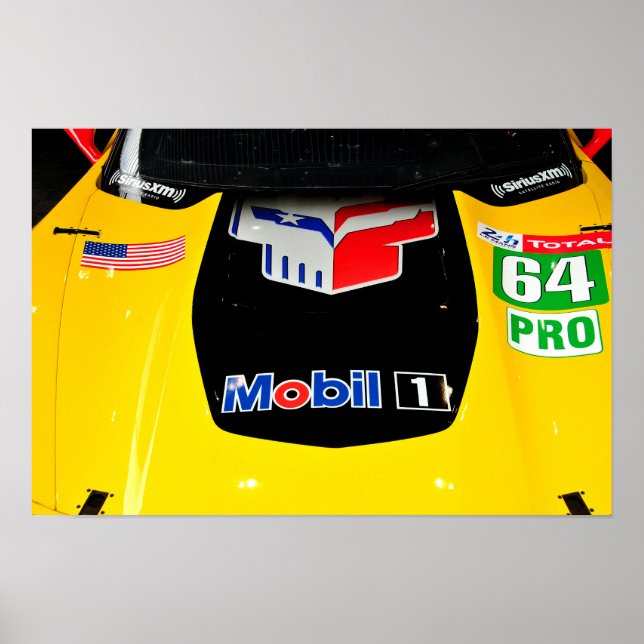 Chevrolet Corvette C7.R Vorderansicht Poster (Vorne)