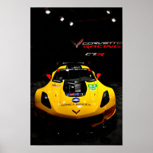 Chevrolet Corvette C7.R Vorderansicht Poster