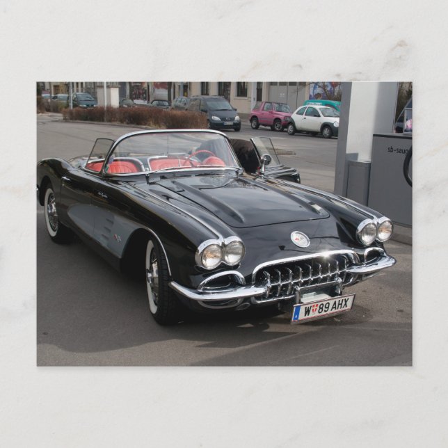 Chevrolet Corvette Postkarte (Vorderseite)
