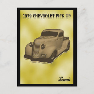 CHEVROLET-LIEFERWAGEN 1939 POSTKARTE