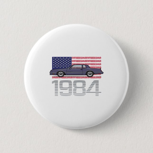 Chevrolet Monte Carlo Blue 1984  Button (Vorderseite)