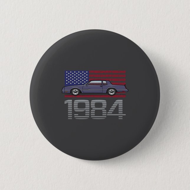 Chevrolet Monte Carlo Blue 1984  Button (Vorderseite)