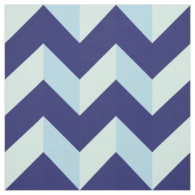 Chevron Bleu Stoff (Muster)