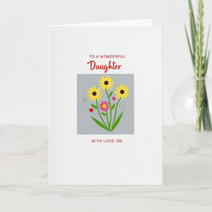 Chevron Blumen-Stimmungs-Karte Karte