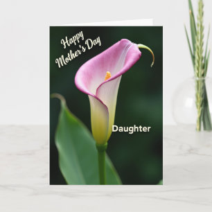 Chevron Blumen Tochter Karte