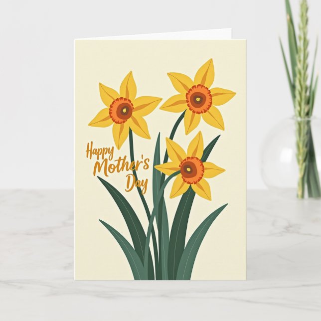 Chevron Frühling Karte (Vorderseite)