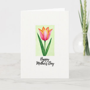 Chevron Frühlingsblütenkarte Karte