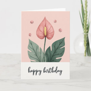 Chevron Green Leaf Karte