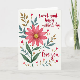 Chevron Herzliches Blüten-Karte Karte