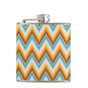 Chevron-Hintergrundmuster Flachmann