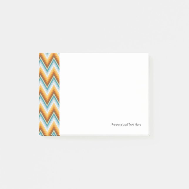Chevron-Hintergrundmuster Post-it Klebezettel (Vorderseite)