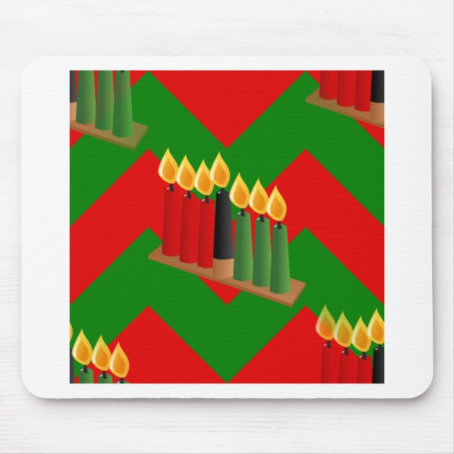Chevron Kwanzaa Mousepad (Vorne)