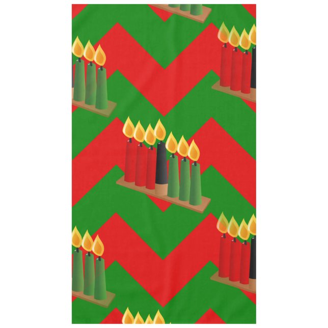 Chevron Kwanzaa  Tischdecke (Vorderseite)