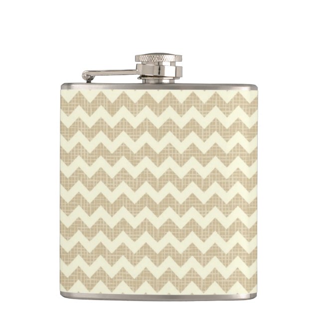 Chevron-Muster Flachmann (Vorderseite)
