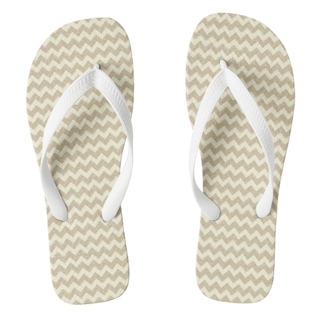 Chevron-Muster Flip Flops (Fußbett)