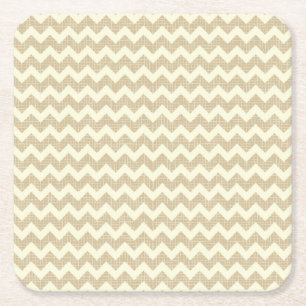 Chevron-Muster Rechteckiger Pappuntersetzer