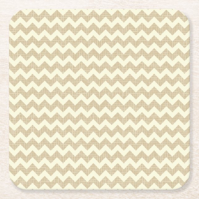 Chevron-Muster Rechteckiger Pappuntersetzer (Vorderseite)