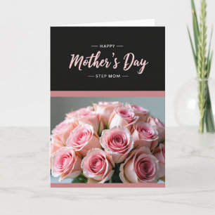 Chevron Rose Grußkarte Karte