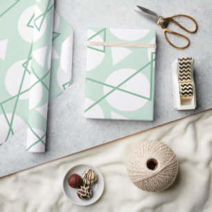 Chevron-Streifen geometrisch  Geschenkpapier