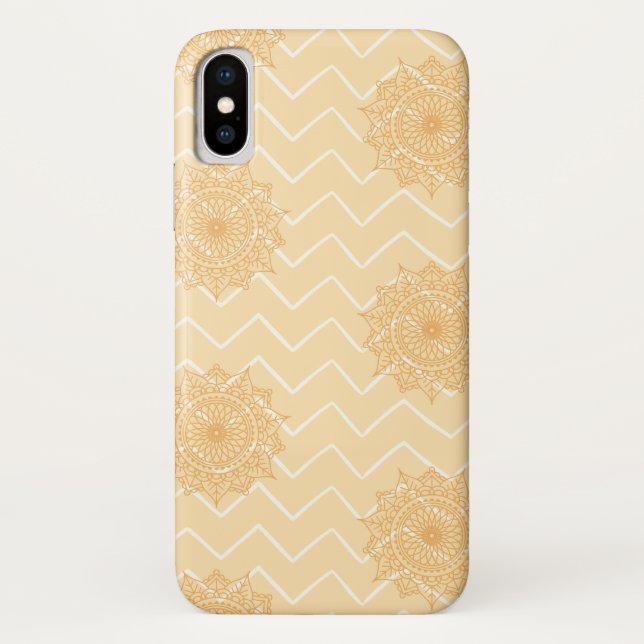 Chevron- und Ornamentmuster Case-Mate iPhone Hülle (Rückseite)