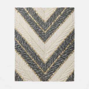 Chevron-Zickzack-Glamour-Muster Fleecedecke