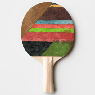 "Chevrons" Abstraktes Design Ping Pong Paddle Tischtennis Schläger