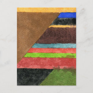 "Chevrons" Abstraktes Design Postkarte