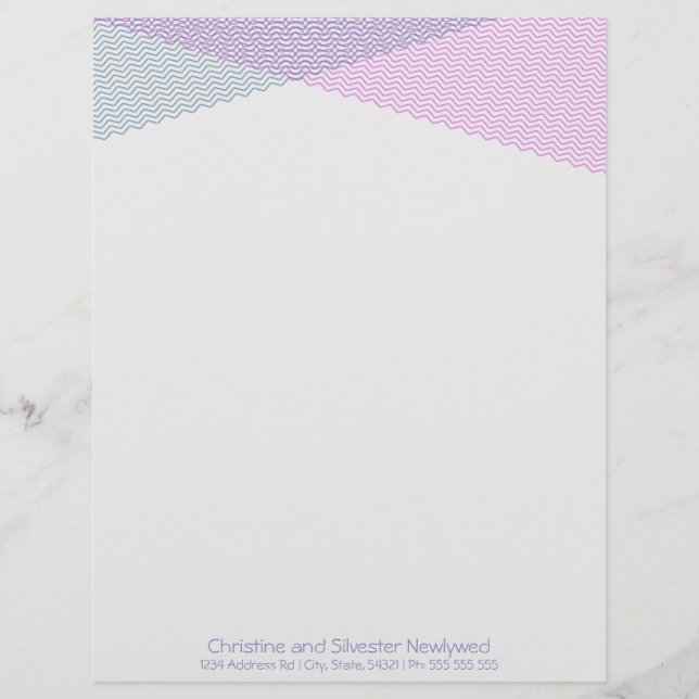 Chevrons, Kopfhaut Briefkopf (Vorderseite)