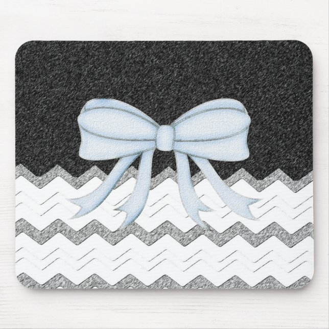 Chevrons Muster Dusche Party Office Destiny Mousepad (Vorne)