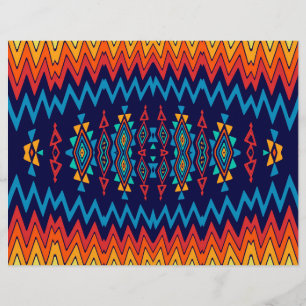 Chevrons und rhombus abstraktes Design Flyer