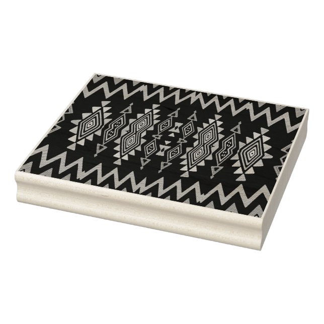 Chevrons und rhombus abstraktes Design Gummistempel (Stempel)